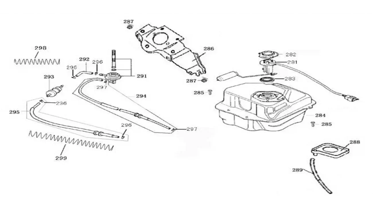 [289] TUBE DE DÉBORDEMENT (SCOOTTERRE OEM)
