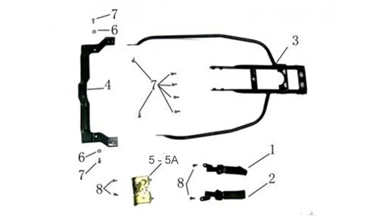 [3] SUPPORT ARRIÈRE (SCOOTTERRE OEM)
