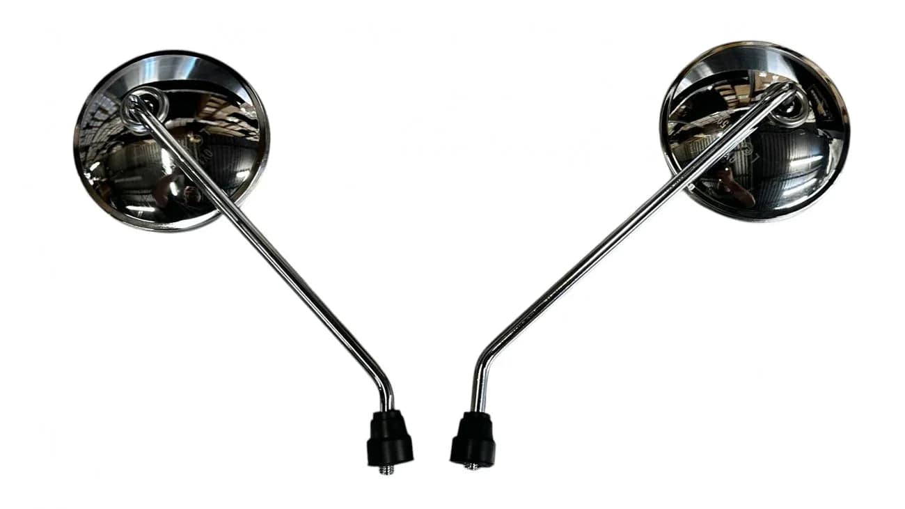 [33-34] MIROIR CHROMÉ ROND (GAUCHE ET DROIT) RF2-4-1 (SCOOTTERRE OEM) - Image 2