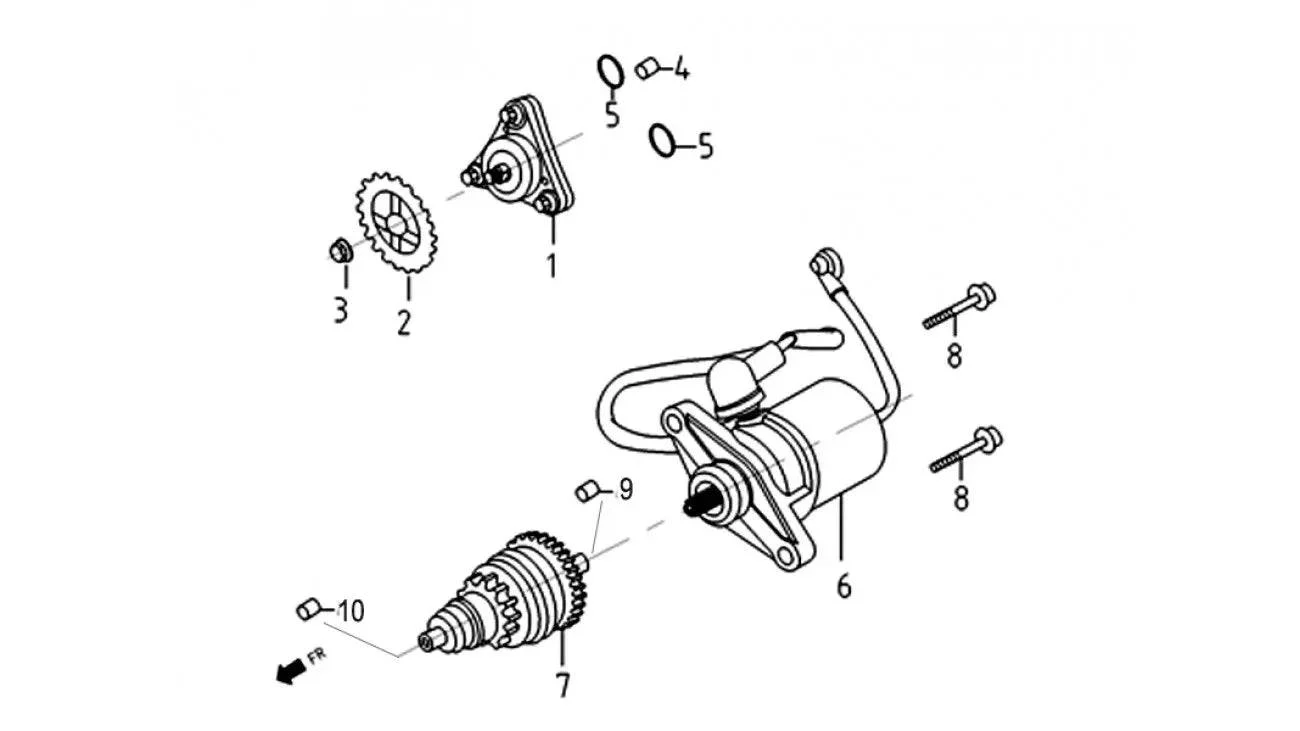 [#7] BENDIX DE DÉMARRAGE RJ6-3-1 (SCOOTTERRE OEM) - Image 4