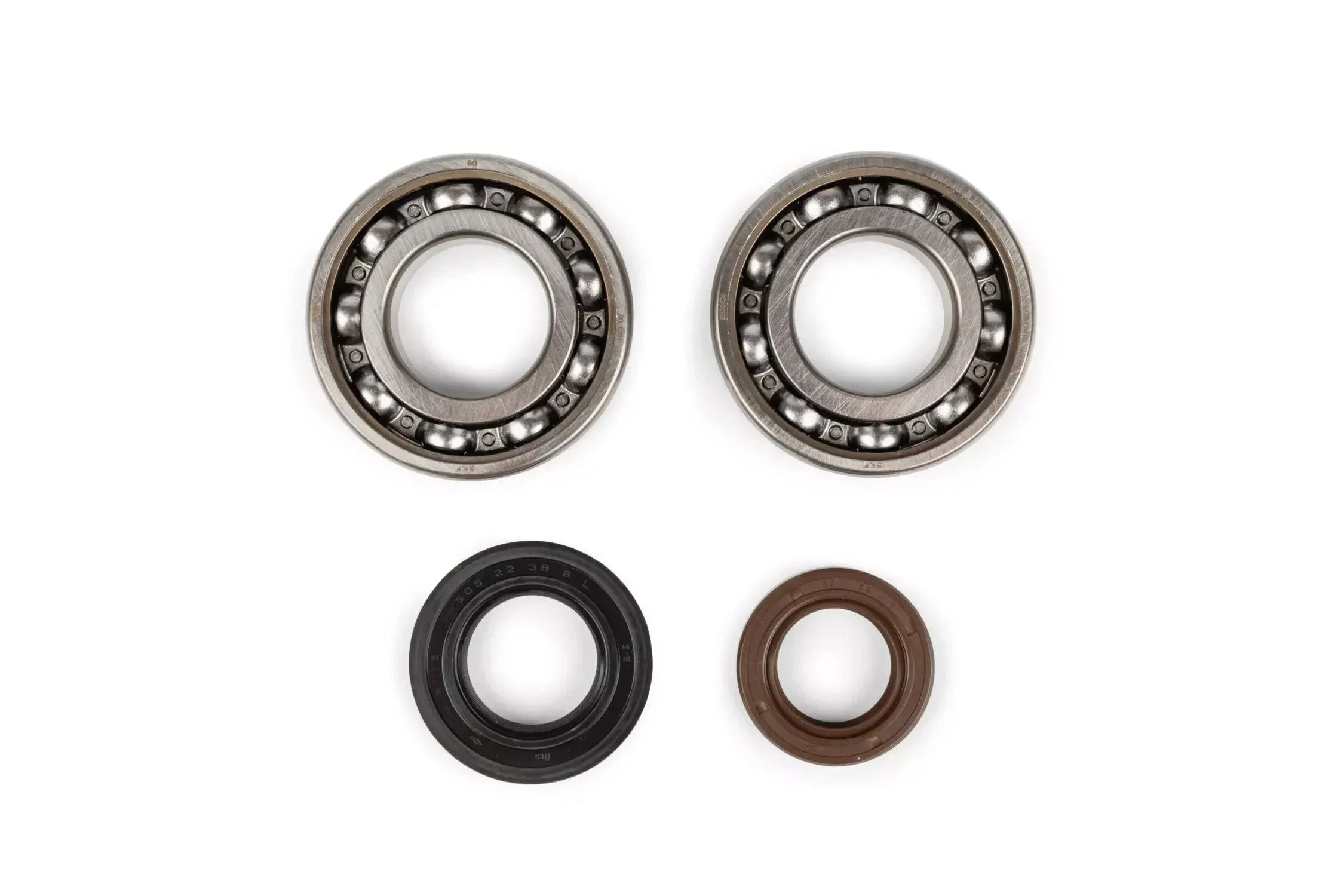 Crankshaft Bearings + Oil Seals Stage6 C4 Steel Cage (Minarelli 100CC, 2 Stroke) - Image 4