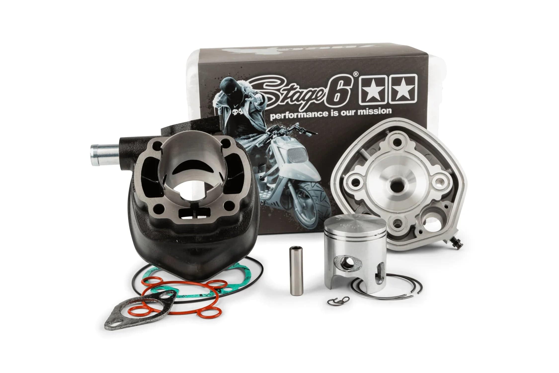 Cylinder Kit LC Stage6 Streetrace 70cc 10mm Minarelli Horizontal
