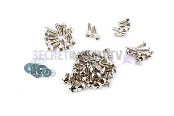 Universal Fairing Screws Steel Chrome