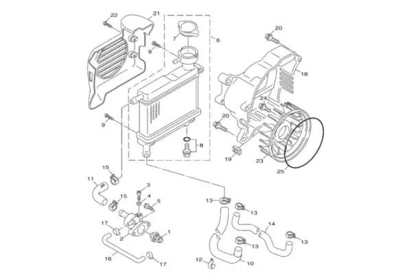 [#19] Fan Case Yamaha OEM (Bws/Zuma 50F & 50X) - Image 2