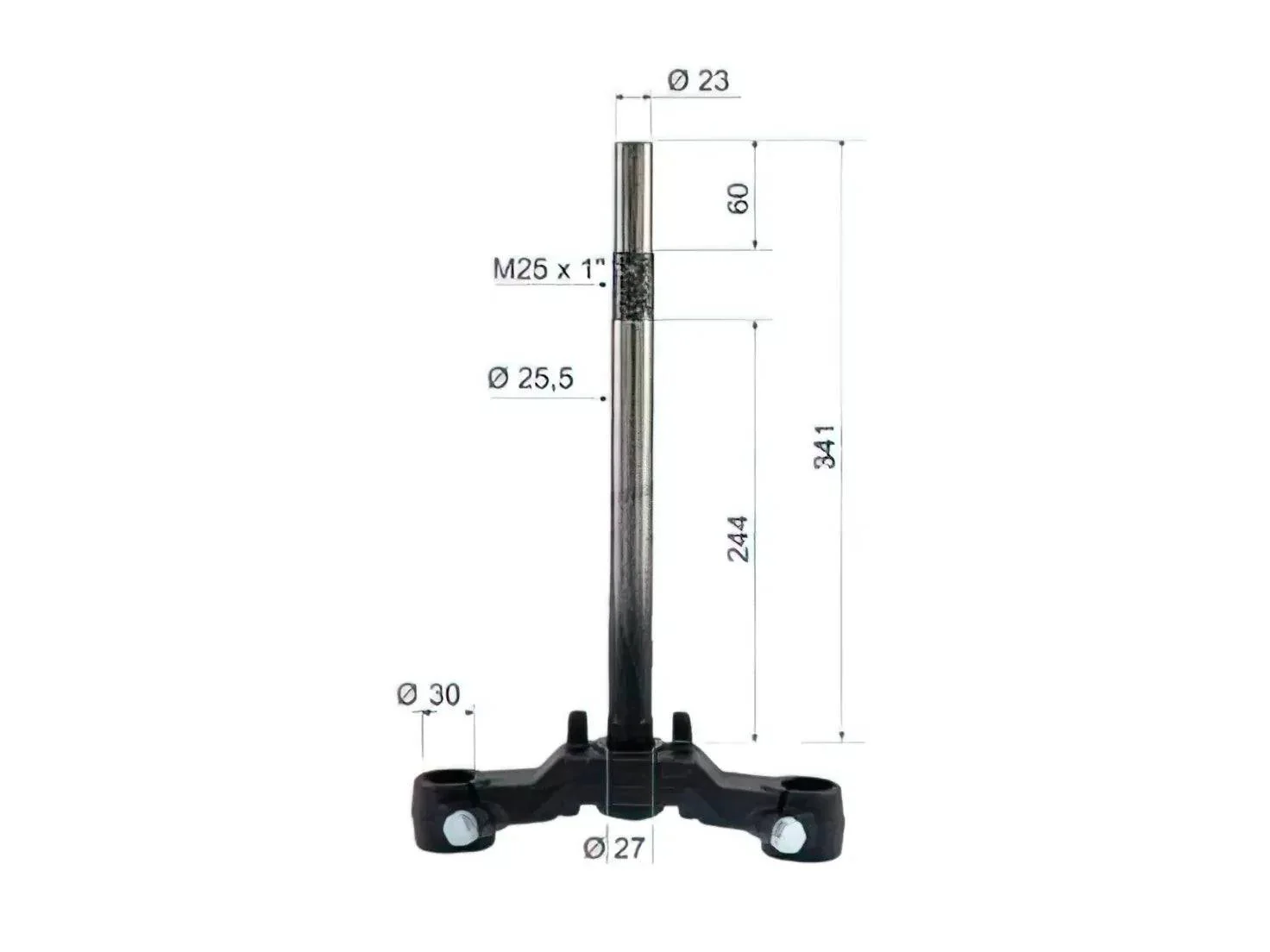 Motoforce Front Fork "T" Fork Ø27 (Bws/Zuma 1988-2001) - Image 2