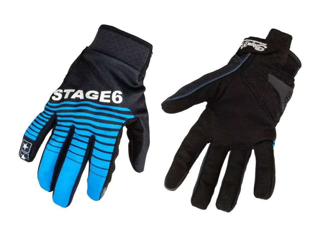 Motorcycle Gloves Stage6 Street Pure Blue / Black