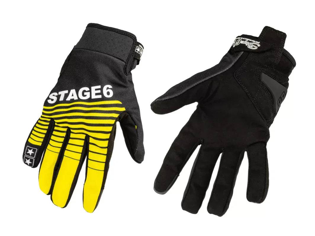 Motorcycle Gloves Stage6 Street Pure Yellow / Black