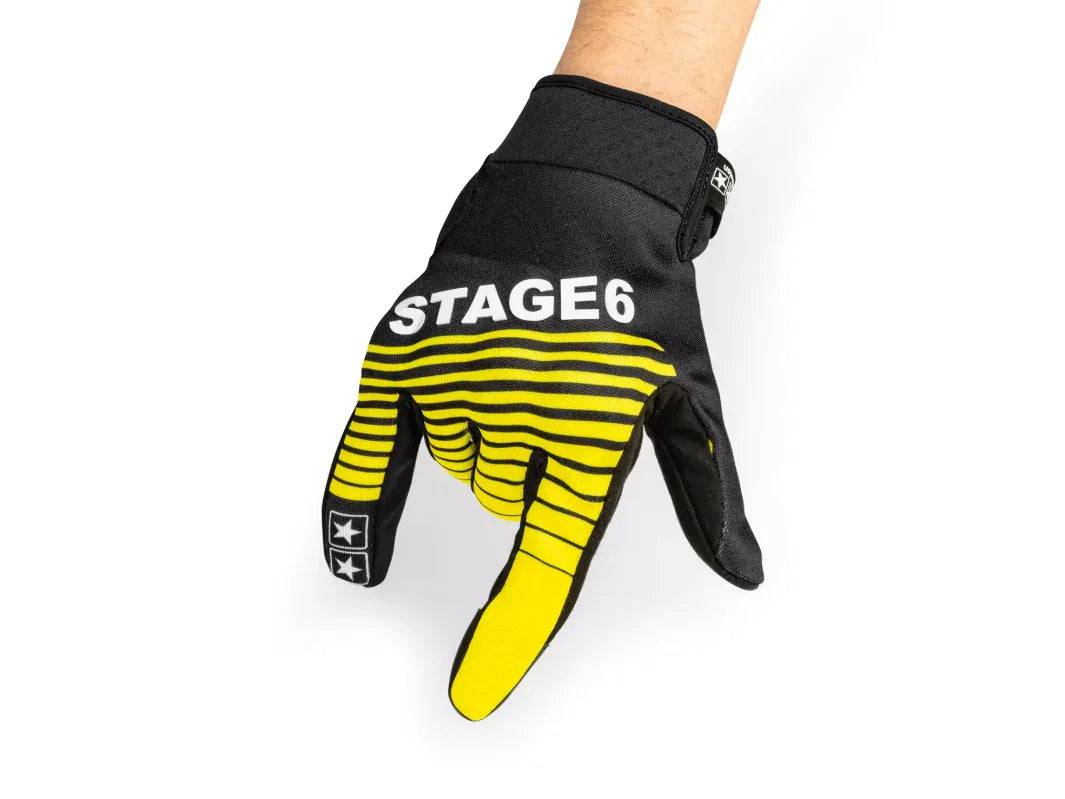Motorcycle Gloves Stage6 Street Pure Yellow / Black - Image 2