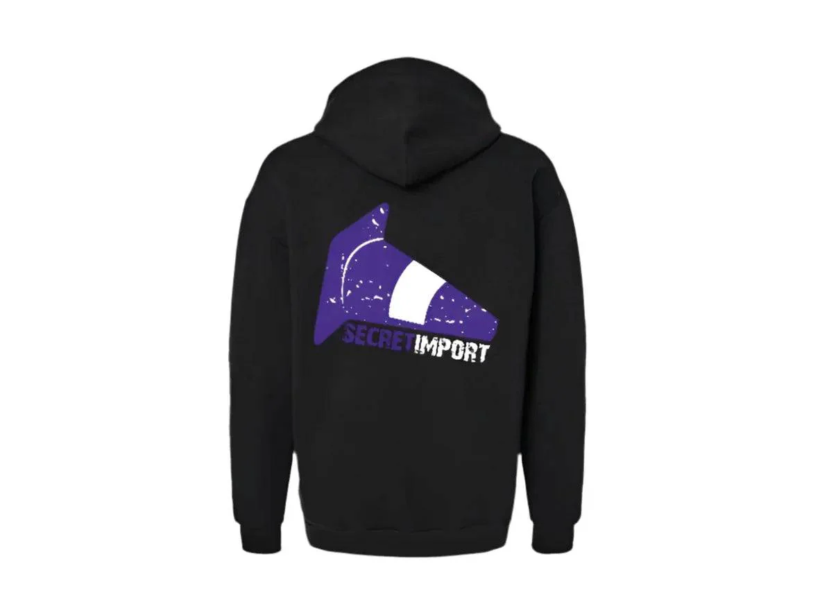 Black Hoodie Unisex Secret Import Original - Image 3