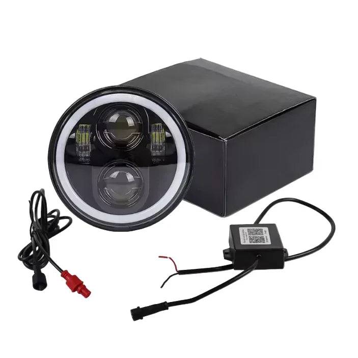 Universal Headlight LED Multicolor (Angel Eyes Ø5.75in) - Image 2